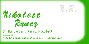 nikolett rancz business card